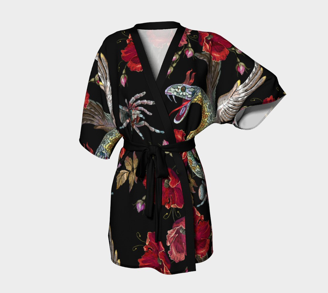 Serpent Rising Kimono Robe