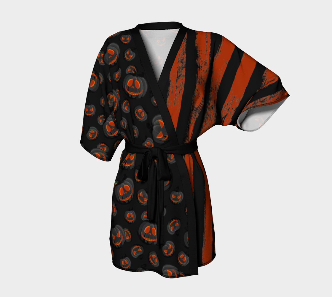 Pumpkin King v.1 Kimono Robe