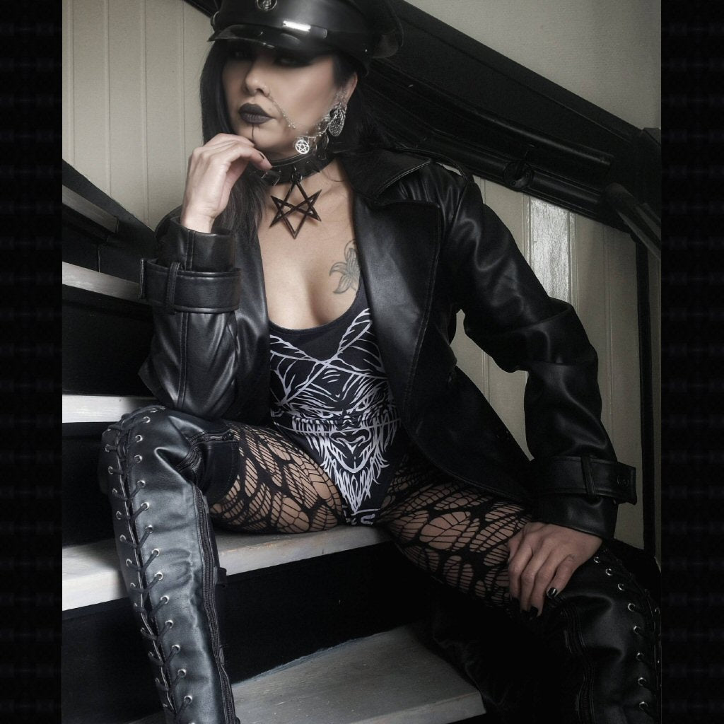 Baphomet One-piece Reversable Swimsuit