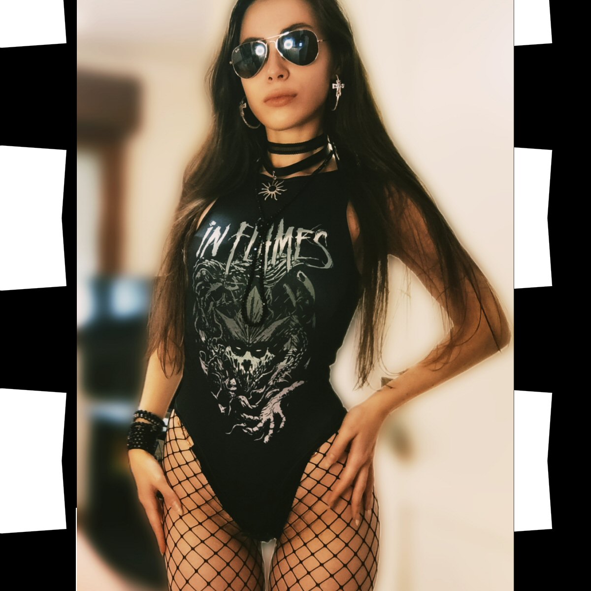 in Flames Tank Bodysuit