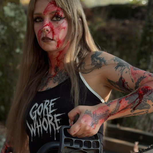 Gore Whore Binding Halter Tank Top