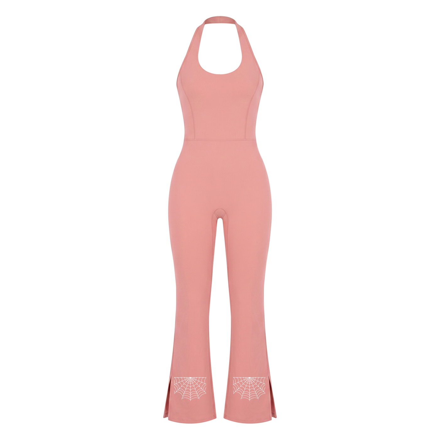 Cobwebs Halter Flared Jumpsuit