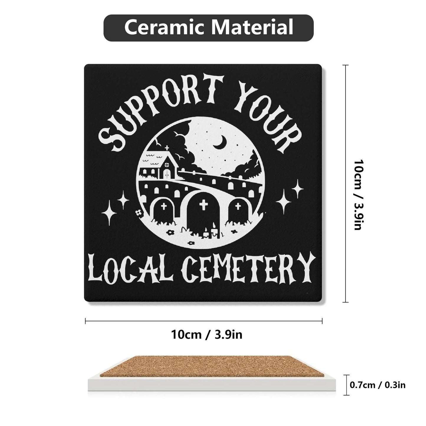 Casket Fresh Ceramic Coasters Set