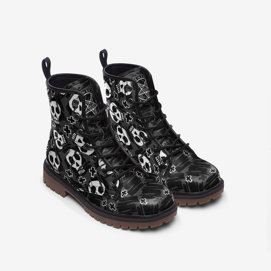 Christ is Dead Casual Leather Vegan Boots MT