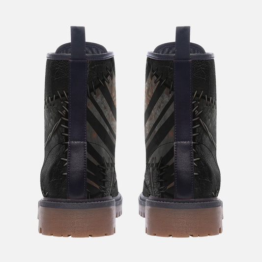 Mad Max Barbed Wire Combat Leather Vegan Boots MT