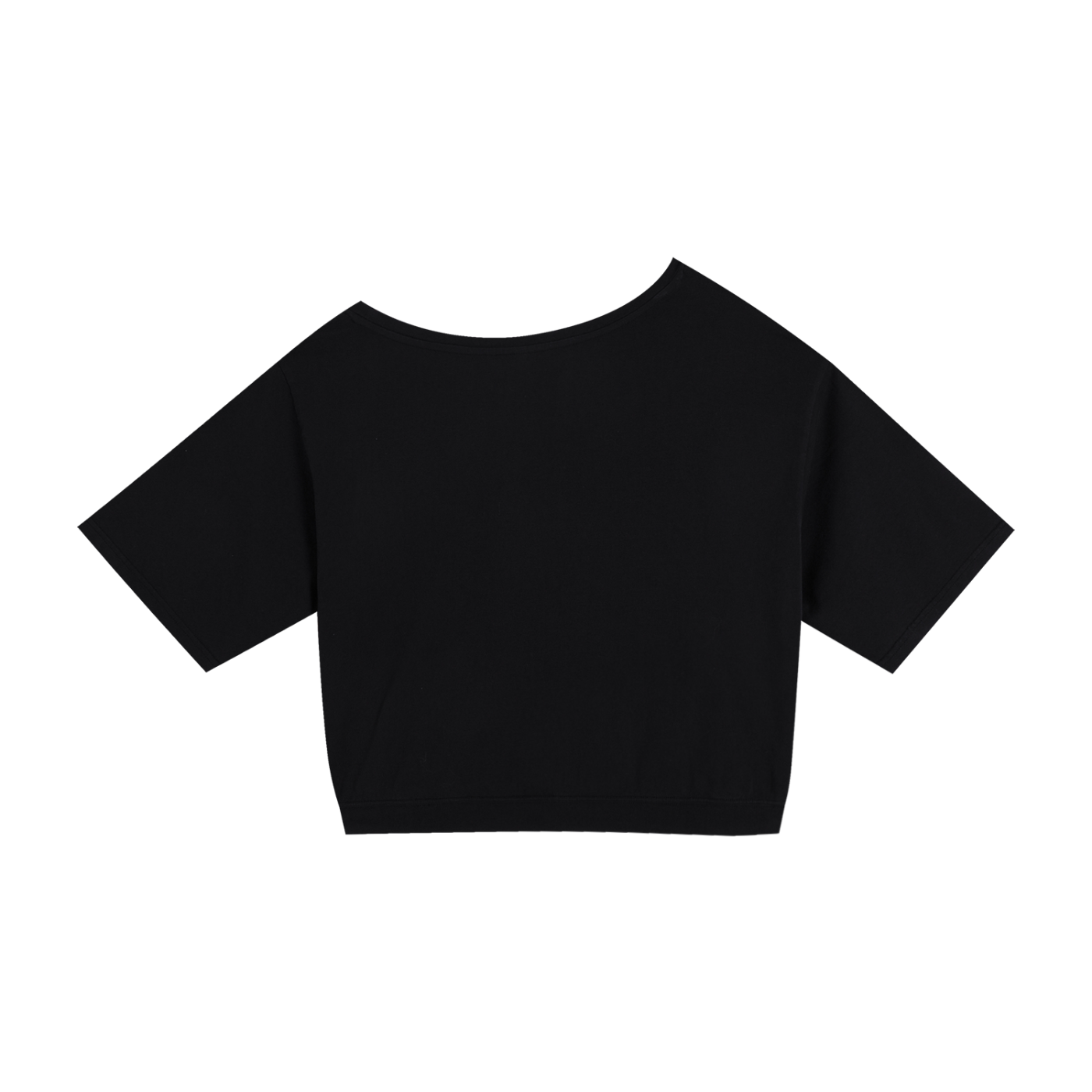 Stay Creepy Asymmetric Shoulder Oversized Cotton T-Shirt