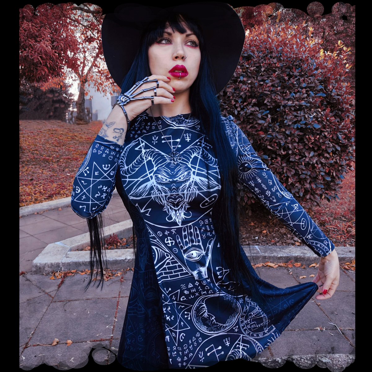 Dark Alchemy Pleated Dress