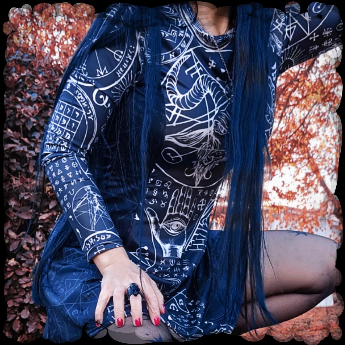 Dark Alchemy Pleated Dress