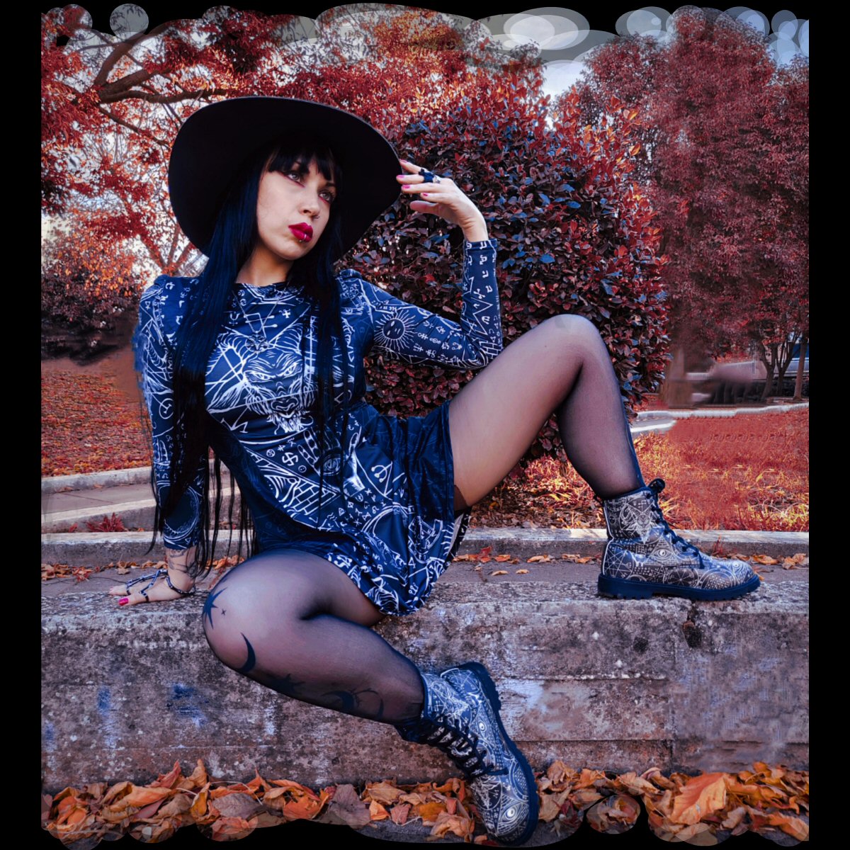 Dark Alchemy Pleated Dress