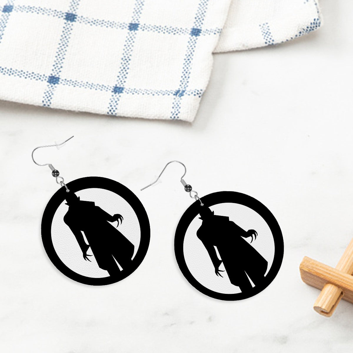 Nosferatu Circle Drop Earrings