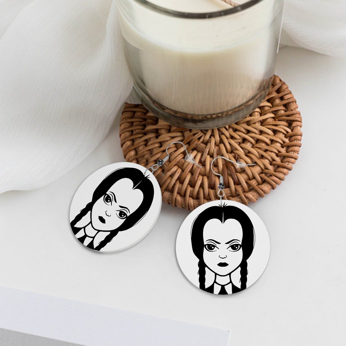 Wednesday Circle Drop Earrings