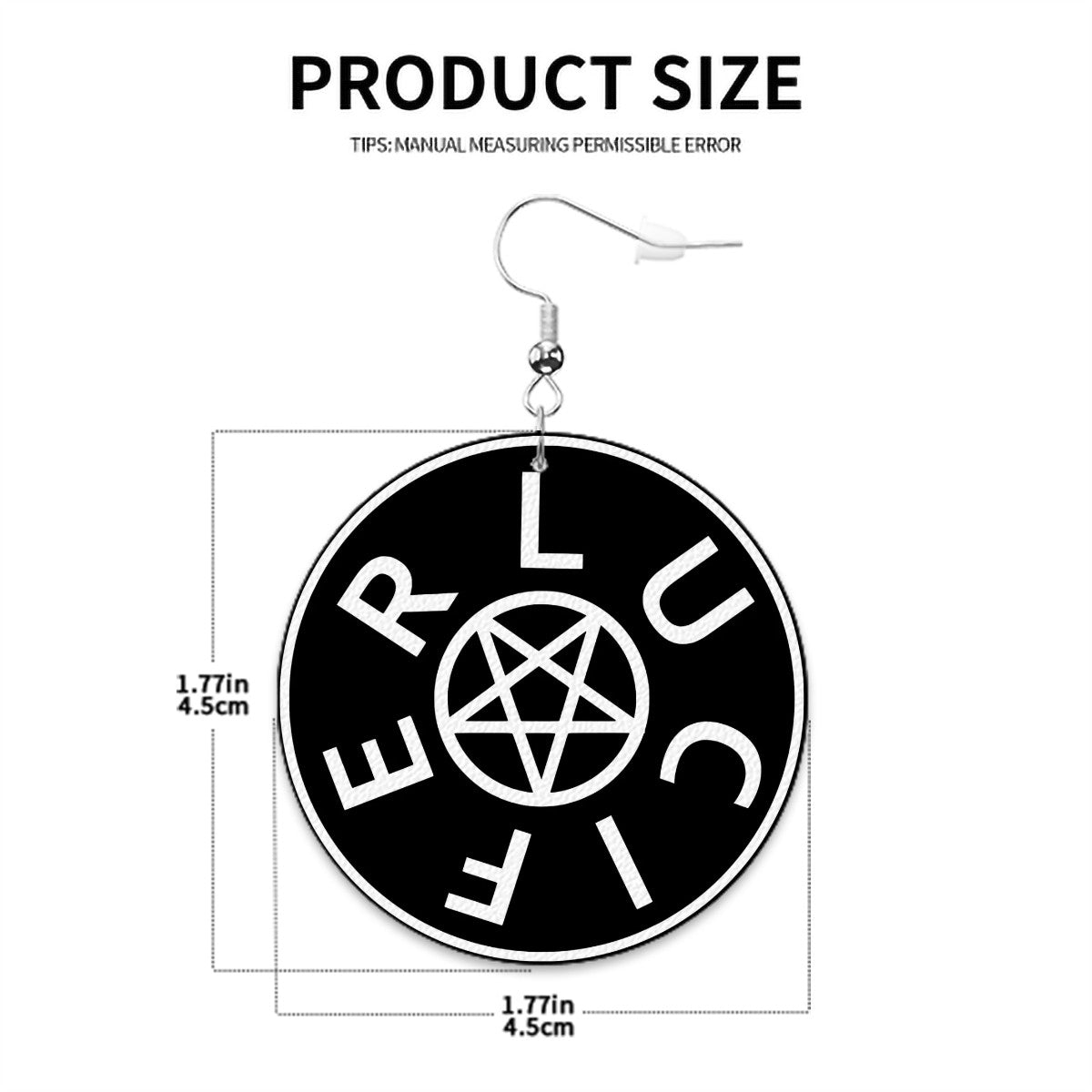 Lucifer Circle Drop Earrings