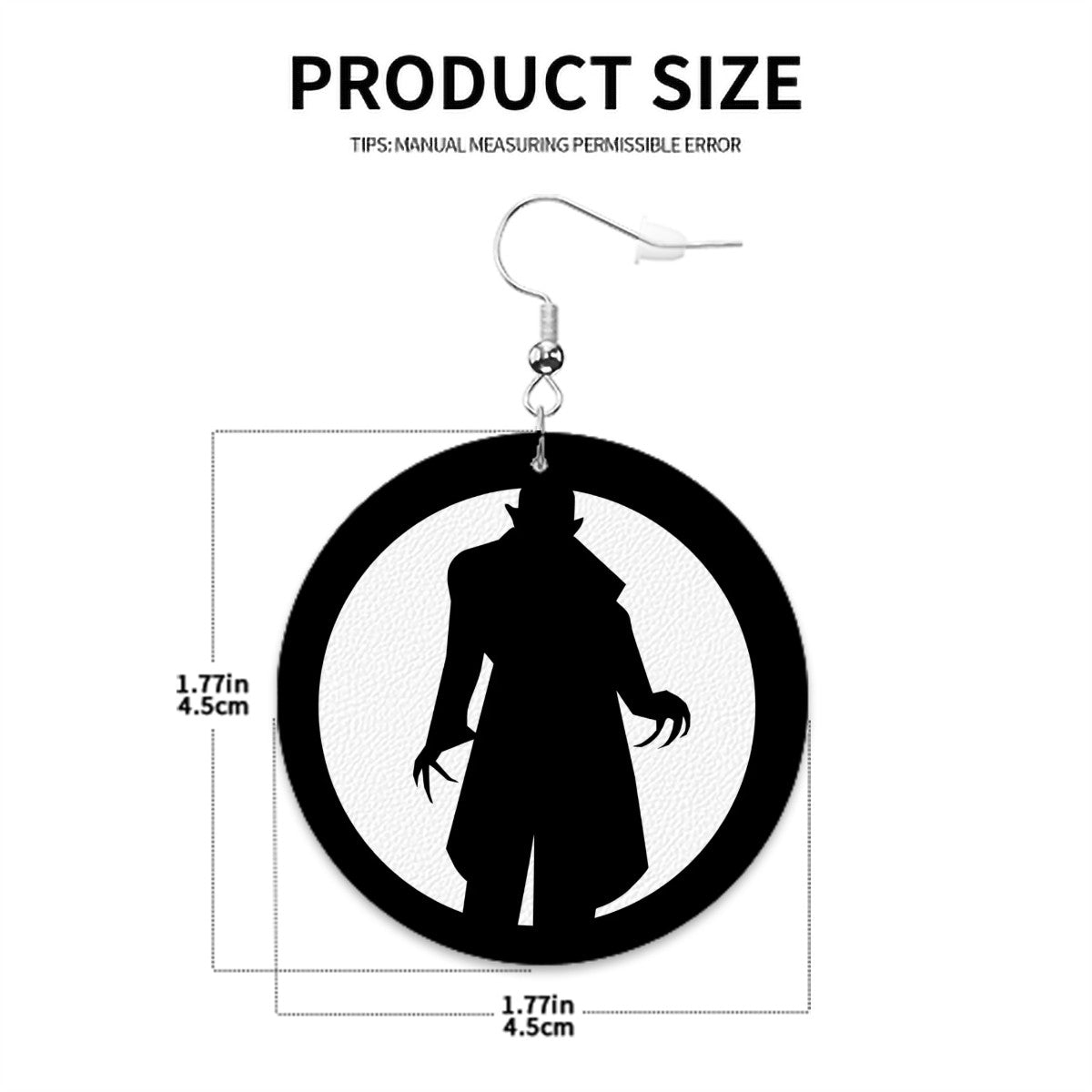 Nosferatu Circle Drop Earrings