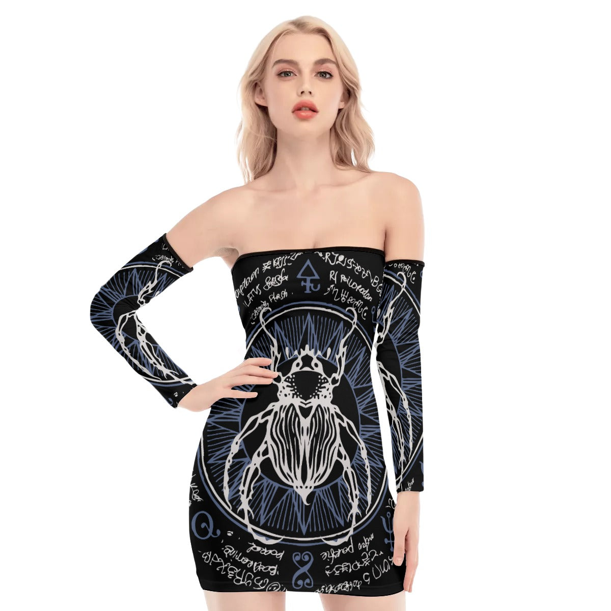 Khepri Back Lace-up Dress