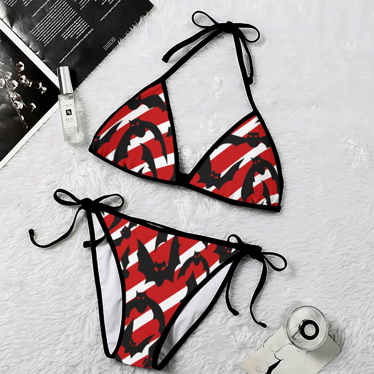 Bat Mania Three-point Women's Bikini