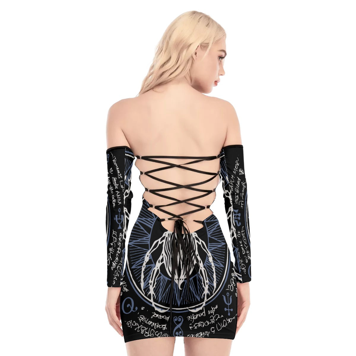 Khepri Back Lace-up Dress