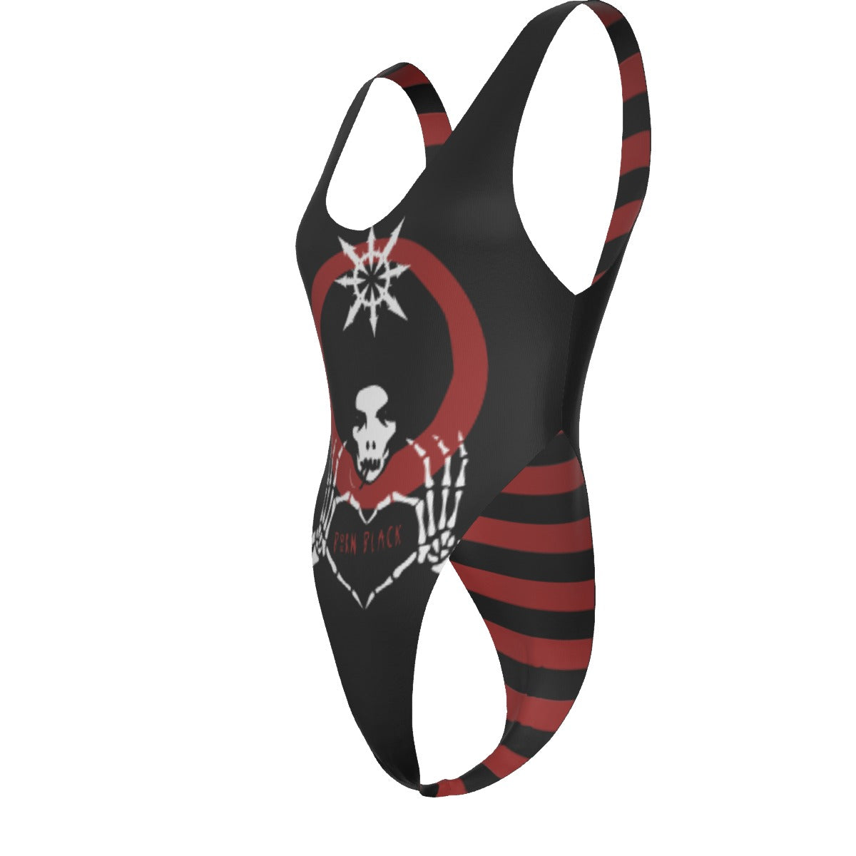 Born Black One-piece Reversable Swimsuit
