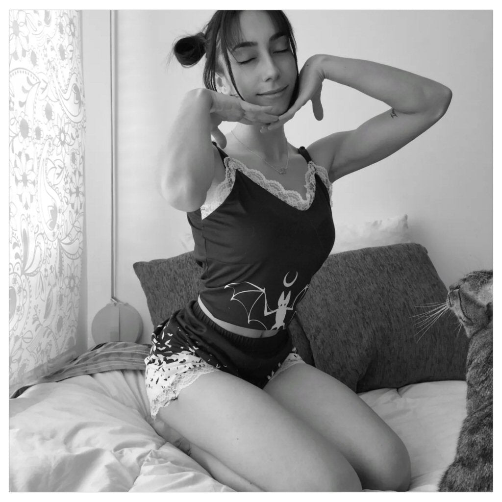 Luna Nights Cami With Lace Edge