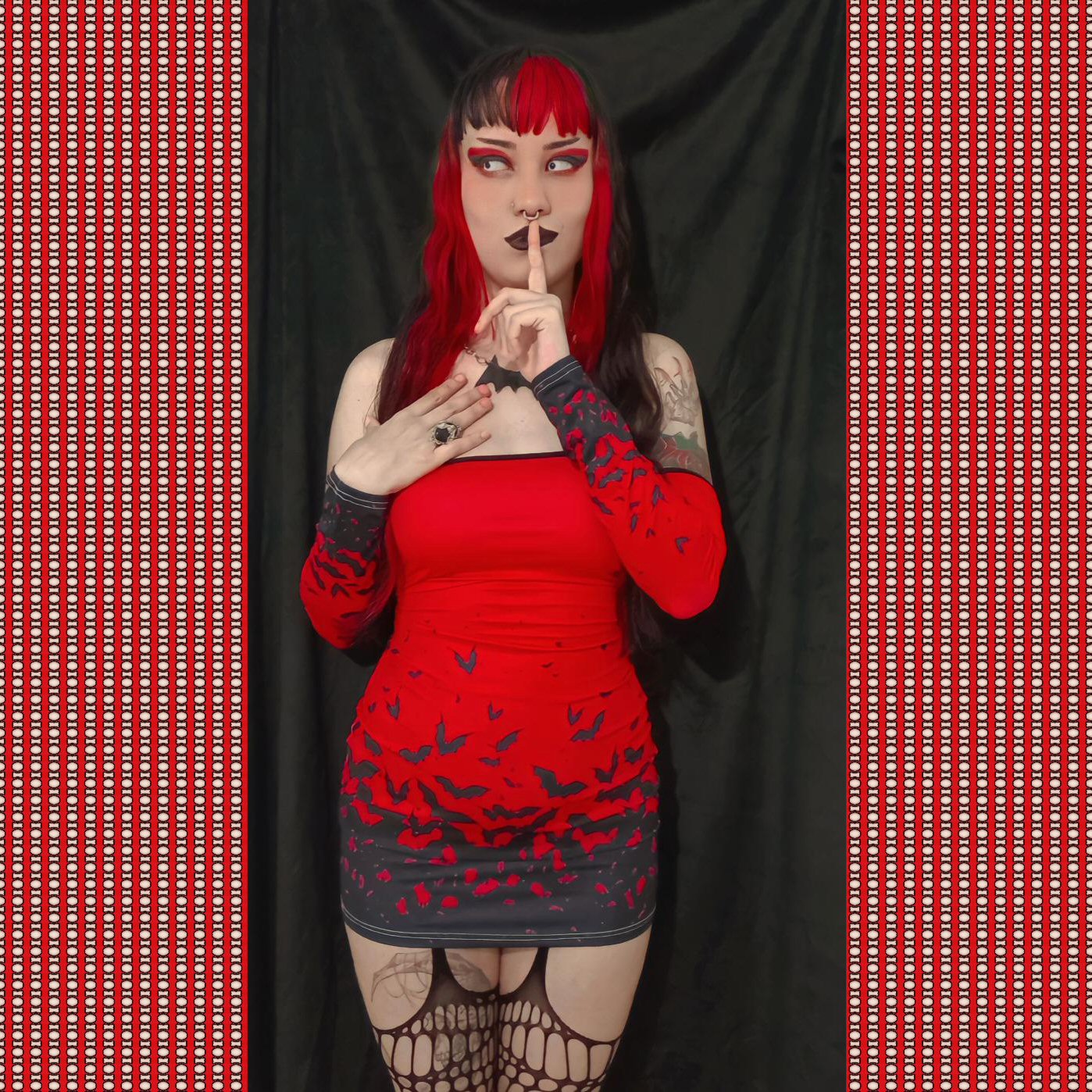 Release the Bats Back Lace-up Dress