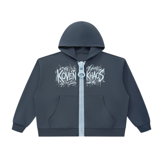 Cute As Hell Unisex Oversized Chunky-Zip Boxy Hoodie