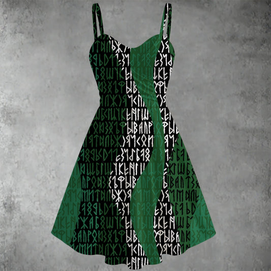 Viking Pagan Norse Spaghetti Strap Dress