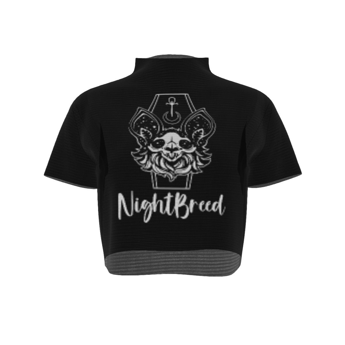 Nightbreed  Short Sleeves Mesh Crop Top