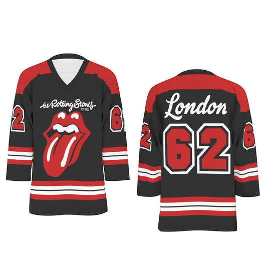 The Rolling Stones Unisex V-neck Hockey Jersey