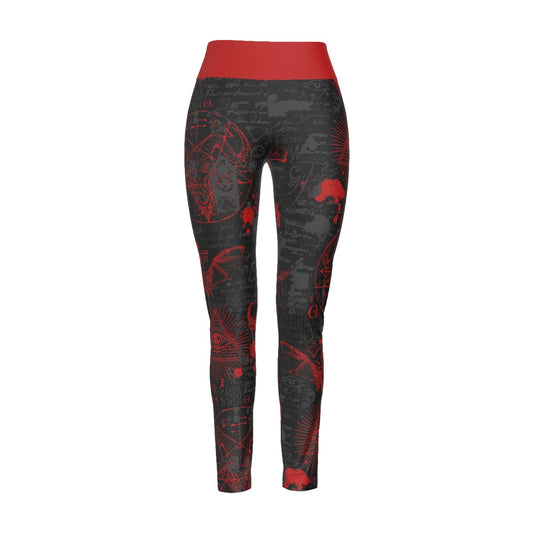 Red Dawn High Waist Leggings