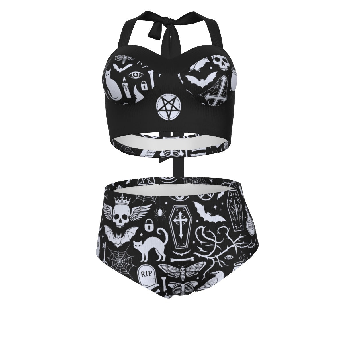 Withered World Pinup Vintage Swimsuit Set