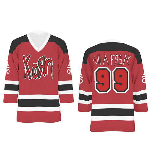 Korn Unisex V-neck Hockey Jersey
