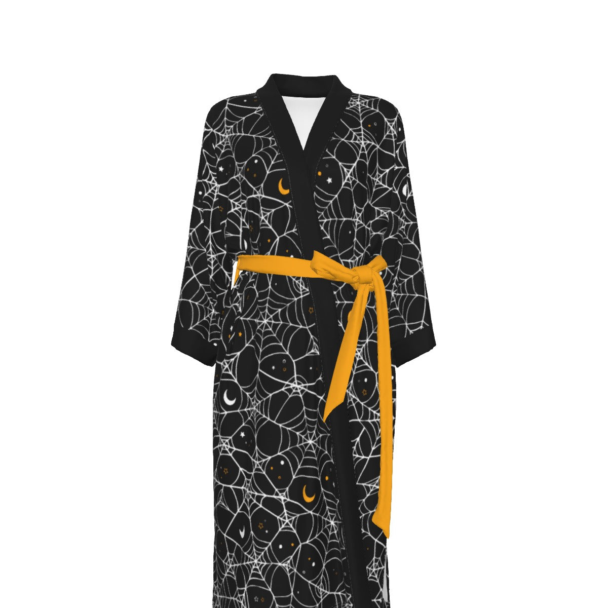 Cosmic Web Women's Satin Kimono Robe