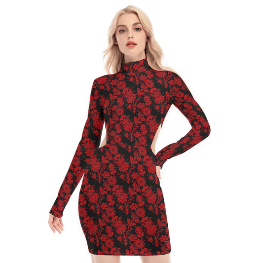 Spider Lilly Waist Hollow Hip Dress