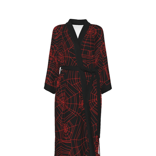 Anansi Women's Satin Kimono Robe