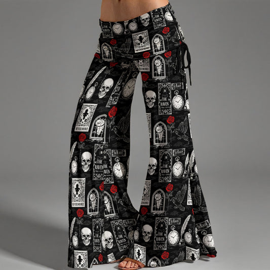 The Raven High Waist Wide Leg Pants