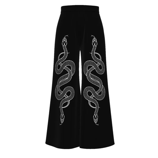 Twisted Serpents High Waist Wide Leg Trousers