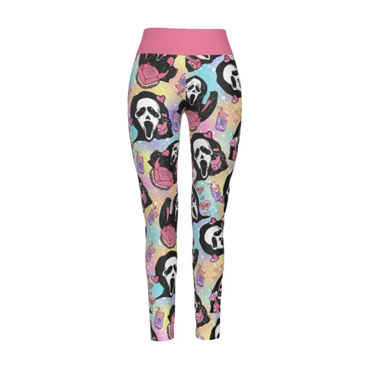 Ghostface High Waist Leggings