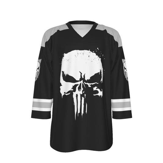 Punisher Unisex V-neck Hockey Jersey