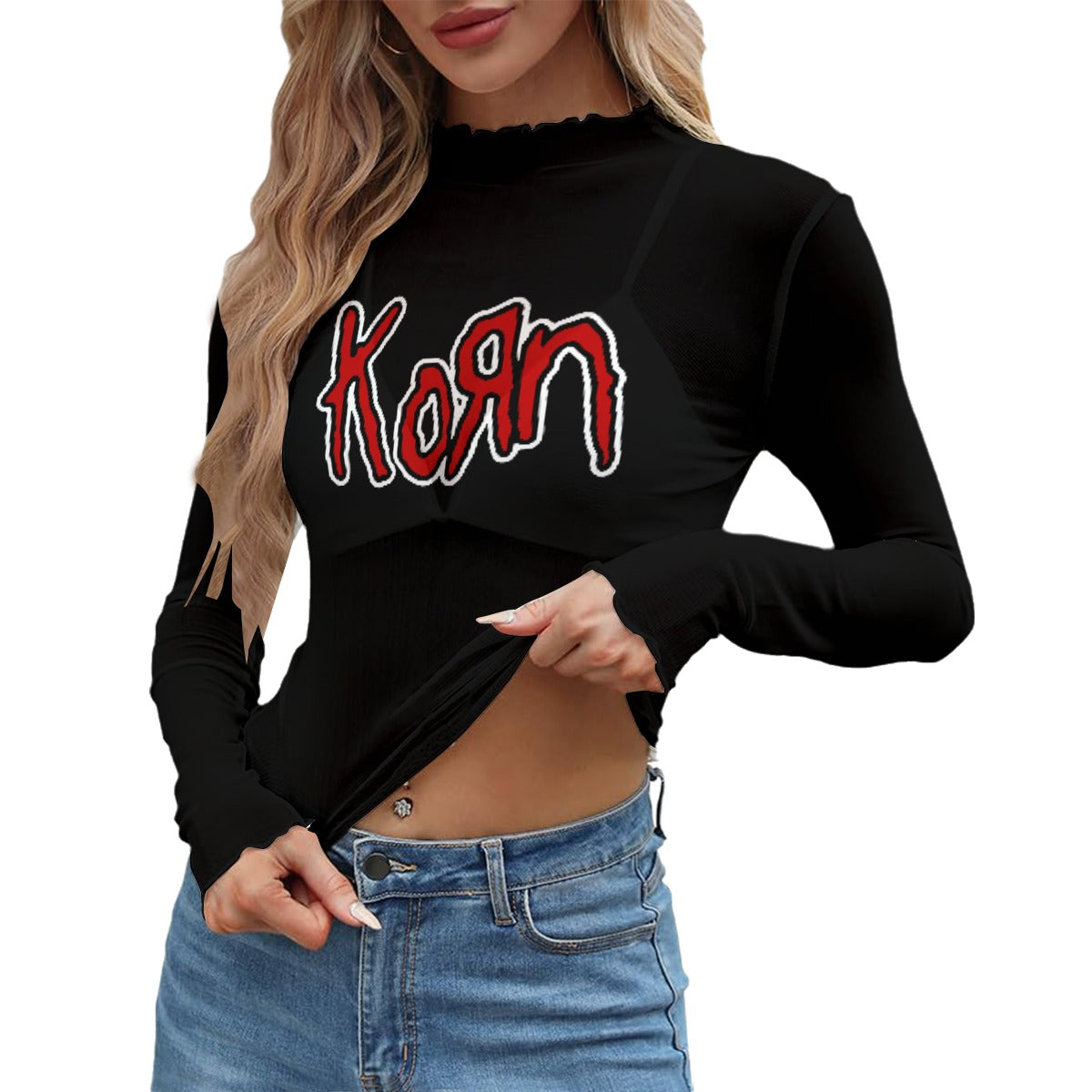 Elote Mesh Long Sleeve Top