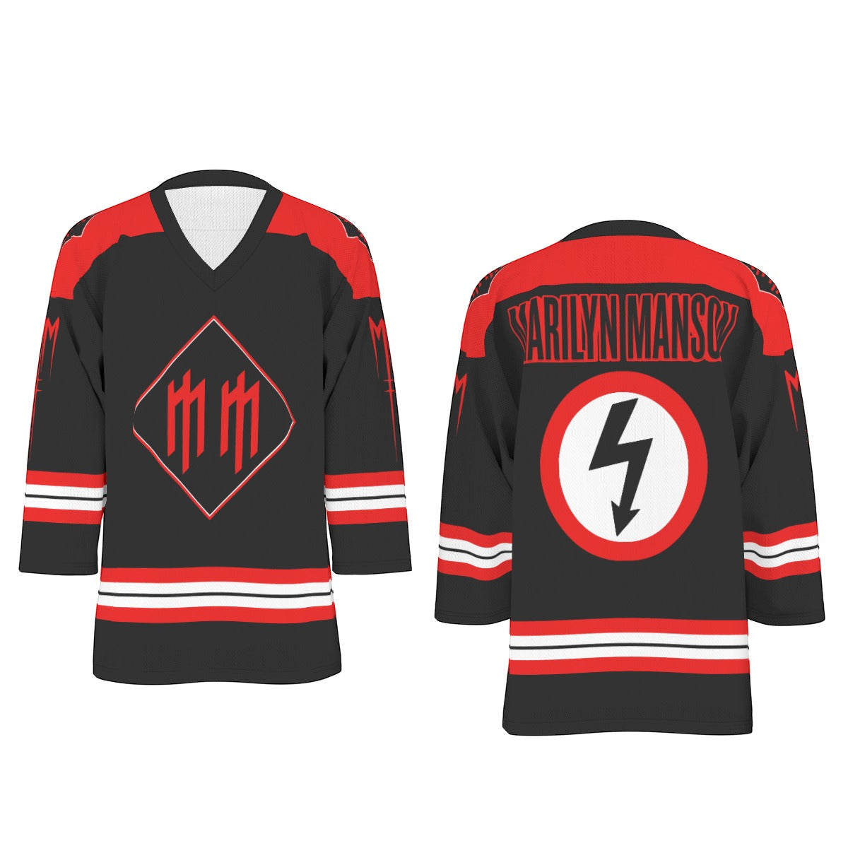 Marilyn Mason Unisex V-neck Hockey Jersey