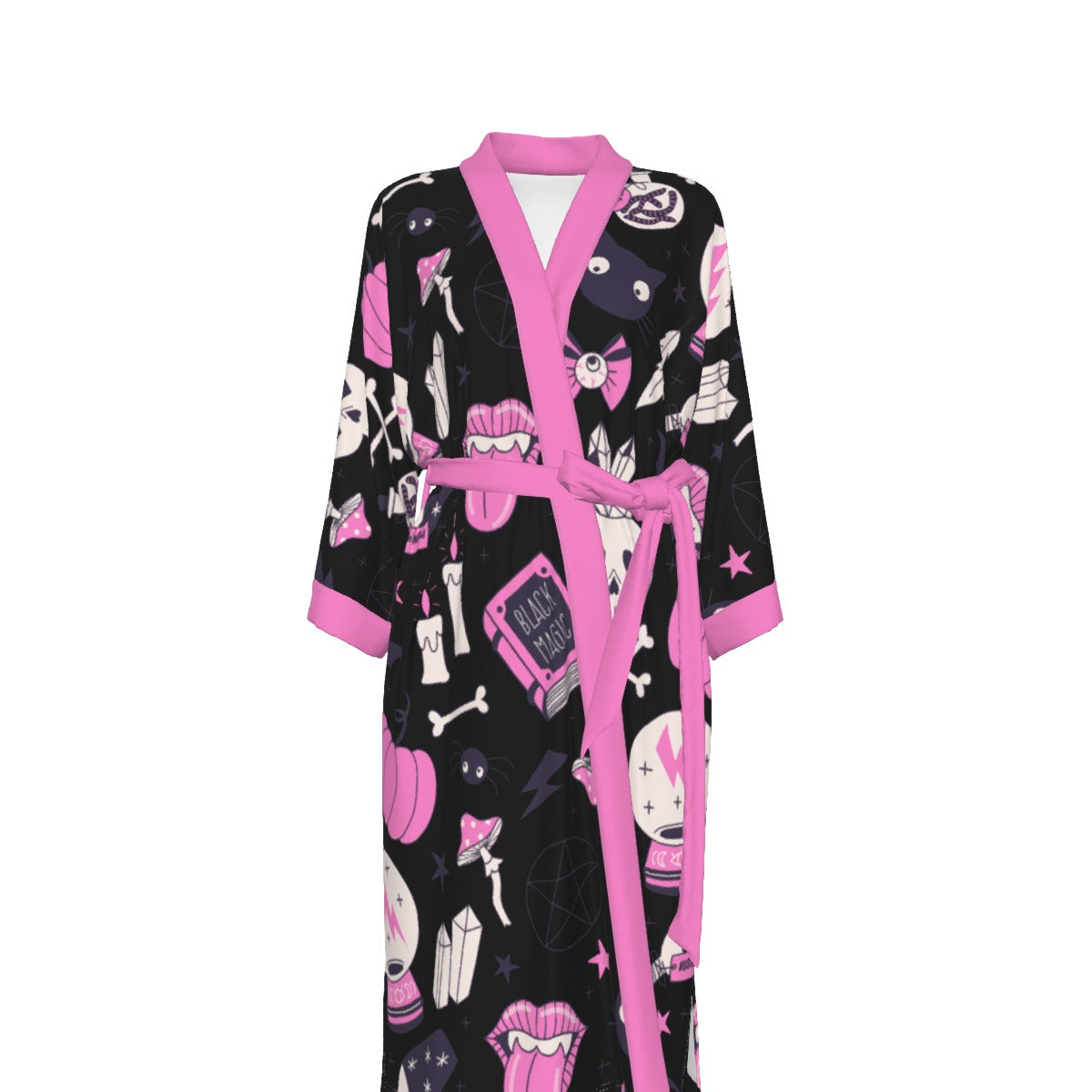 Pastel Spooky Women's Satin Kimono Robe