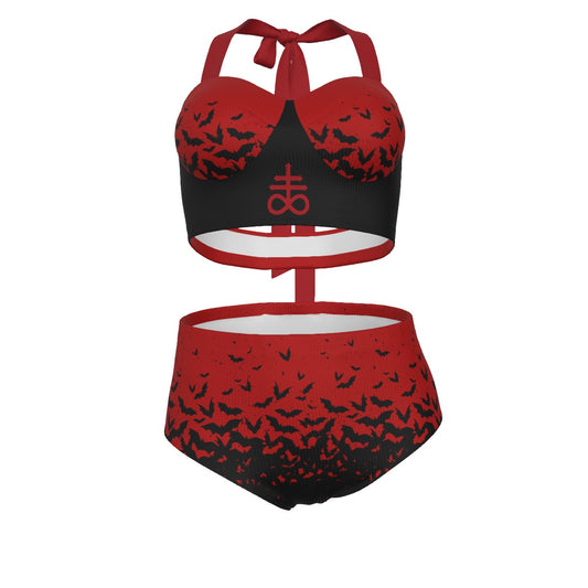 Vamp Pinup Vintage Swimsuit Set