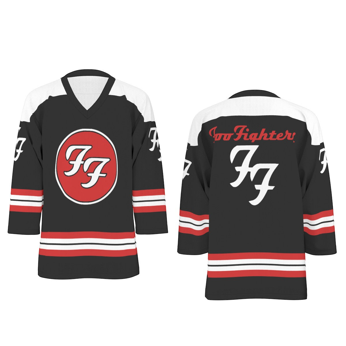 Foo Fighters Unisex V-neck Hockey Jersey