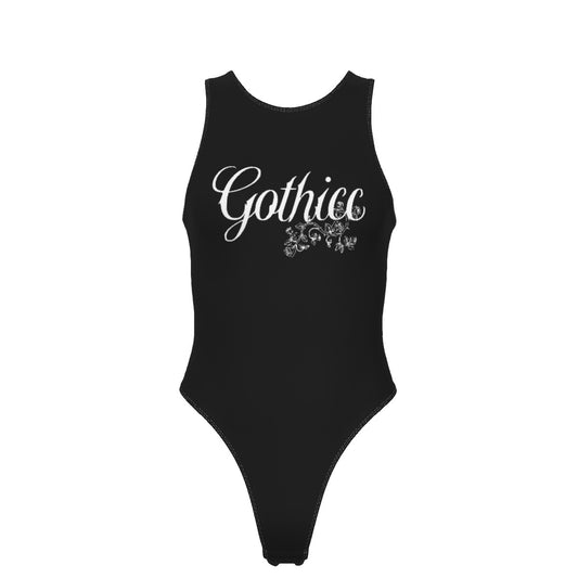 Gothicc Flowers Tank Bodysuit