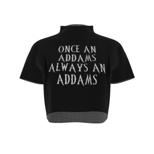 Forever Addams Short Sleeves Mesh Crop Top