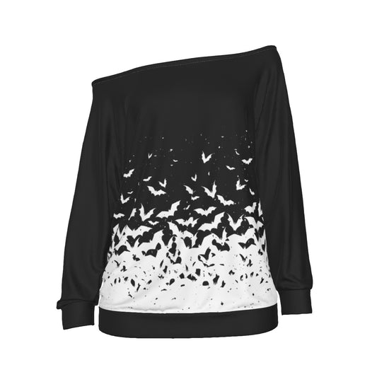 Release the Bats Oversized Off-Shoulder Sweatshirt