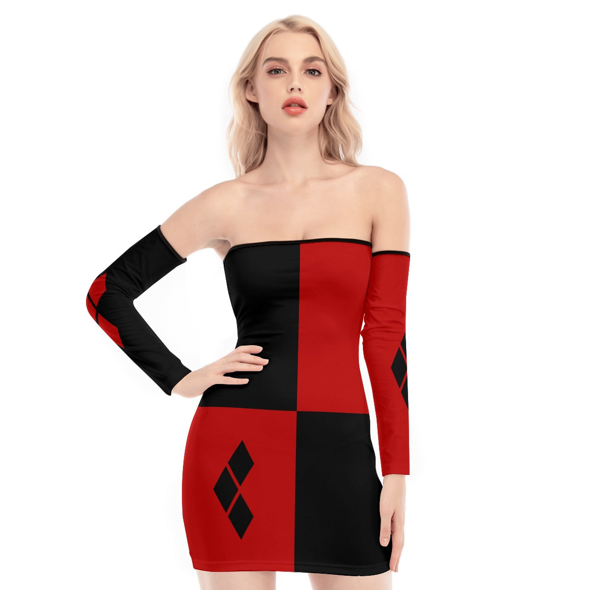 Harley Quinn Lace-up Dress