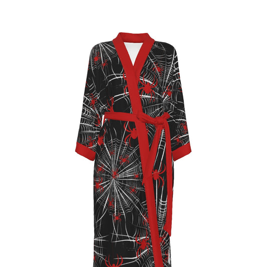 The Widow Women's Satin Kimono Robe