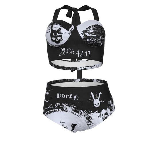 DarkO Pinup Vintage Swimsuit Set