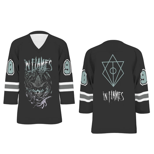 In Flames Unisex V-neck Hockey Jersey