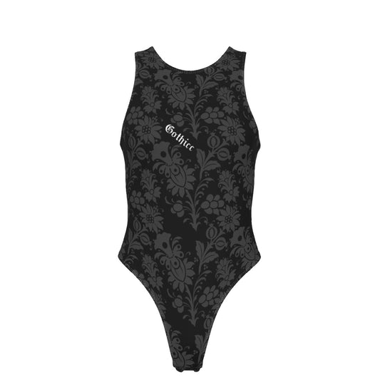 Gothicc Flowers Tank Bodysuit